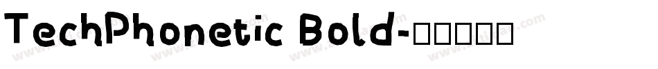TechPhonetic Bold字体转换